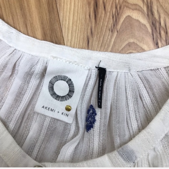 ANTHROPOLOGIE AKEMI & KIN BUTTON FRONT EMBROIDERY - Picture 7 of 7